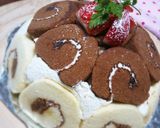 ロールケーキで作るドームケーキ作り方11写真