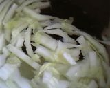 白菜　しめじ　ハマる　あったか蕎麦作り方3写真