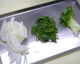 わさび醤油deさっぱり牛丼♪作り方1写真