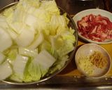 我が家の定番☆簡単☆白菜と豚の煮びたし作り方1写真