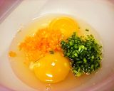 三色♪茶巾たまご作り方1写真
