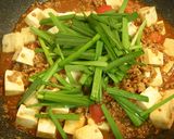 麻婆豆腐にトマト入っちゃいました♪作り方7写真