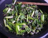 ジャコと野沢菜の炒め物作り方3写真