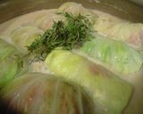 温泉湯豆腐の残り湯でロールキャベツ作り方5写真