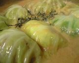 温泉湯豆腐の残り湯でロールキャベツ作り方6写真