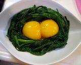 とろ～りニラ卵黄～ゴマ風味(人´З`*)作り方3写真