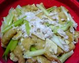 レンジで鶏ひき肉長ネギ油揚げ梅肉和え作り方7写真