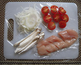 鶏ささみとミニトマトのオーブン焼き作り方1写真