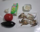 豆乳と酒粕でヘルシー　渡り蟹のパスタ作り方1写真