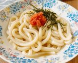 即完成！レンジで簡単！たらこバターうどん作り方2写真