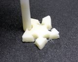 クリスマス　キャラ弁に☆星型で雪の結晶♪作り方5写真