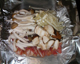 簡単♪鶏肉ときのこのホイル焼き作り方3写真