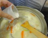 土鍋で白菜入りクリームシチュー作り方6写真
