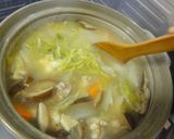 土鍋で白菜入りクリームシチュー作り方5写真
