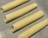 餃子の皮で♪シガレットクッキー風作り方1写真
