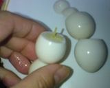 うずら卵の雪だるま作り方6写真