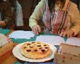 4月のお菓子 バナナとダークチェリーのチーズケーキ作り方6写真