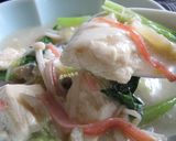 いたわりメニュー【豆乳スープの絡み豆腐】作り方18写真