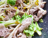 お弁当の「余った焼そばソースで野菜炒め」作り方5写真