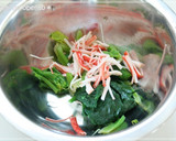 弁当おかず☆ほうれん草カニカマおかか和え作り方3写真