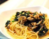 缶詰で☆あさりとほうれん草の和風パスタ作り方6写真