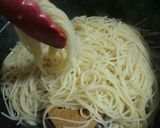 鶏とかぶのペペロンチーノスパゲッティー作り方9写真