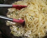 鶏とかぶのペペロンチーノスパゲッティー作り方10写真
