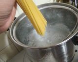 有頭エビの濃厚ペペロンチーノスパゲッティ作り方5写真