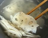 俺流！梨と蓮根の生ハムサラダ作り方2写真