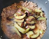ナスと挽肉の味噌炒め作り方6写真