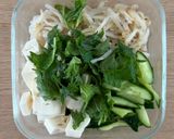 もやしと豆腐♡塩昆布おかかサラダ作り方3写真