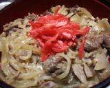 昆布つゆにお任せ簡単美味しい牛丼作り方2写真