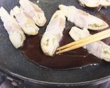ナスの豚肉巻き❤ソース絡め❤作り方4写真