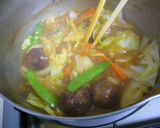 ピリ辛みそ味☆あんかけ肉団子ラーメン作り方11写真