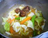 ピリ辛みそ味☆あんかけ肉団子ラーメン作り方10写真