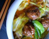 ピリ辛みそ味☆あんかけ肉団子ラーメン作り方12写真