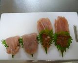 ささみの梅しそ焼作り方5写真