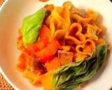 酒盗隠し味、野菜のトマト煮＆トマトパスタ作り方6写真