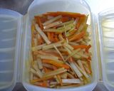 ＊ルクエdeエコ料理！大根皮きんぴら風＊作り方4写真
