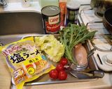 冬の塩トマトラーメン作り方1写真