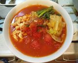 冬の塩トマトラーメン作り方8写真