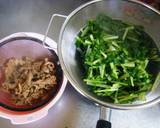 水菜と豚肉のカラシ和え作り方4写真
