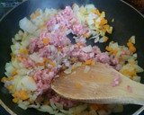 簡単✿焼肉のたれでひき肉の卵とじ丼✿作り方3写真