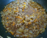 簡単✿焼肉のたれでひき肉の卵とじ丼✿作り方4写真