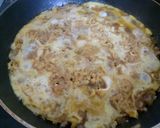 簡単✿焼肉のたれでひき肉の卵とじ丼✿作り方5写真