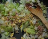 簡単！ハムとたまごのレタスチャーハン作り方5写真