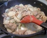 チキンと冬野菜の【豆乳グラタン】♪作り方3写真