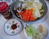 ピリ辛☆味噌チゲ風ラーメン～♪作り方1写真
