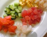 パーティを彩る☆花畑巻き寿司。＊。＊。＊作り方4写真
