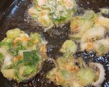葉玉葱と桜海老のかき揚げ🦐作り方4写真